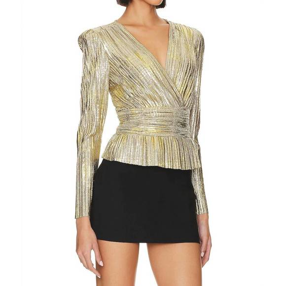 NEW STEVE MADDEN azura top in gold - Picture 2 of 5